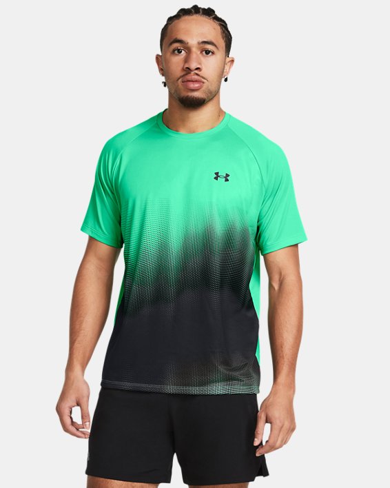 Camiseta de manga corta UA Tech™ Fade para hombre, Green, pdpMainDesktop image number 0